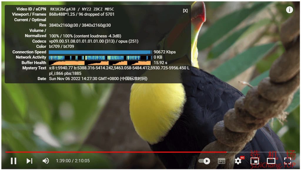 Web3加速器观看YouTube 4K视频测速